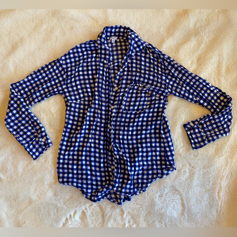 Splendid Plaid Button Up Blouse - image 6